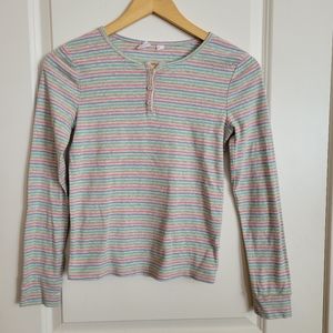GAP Kids Girls Long Sleeve Henley T-shirt
